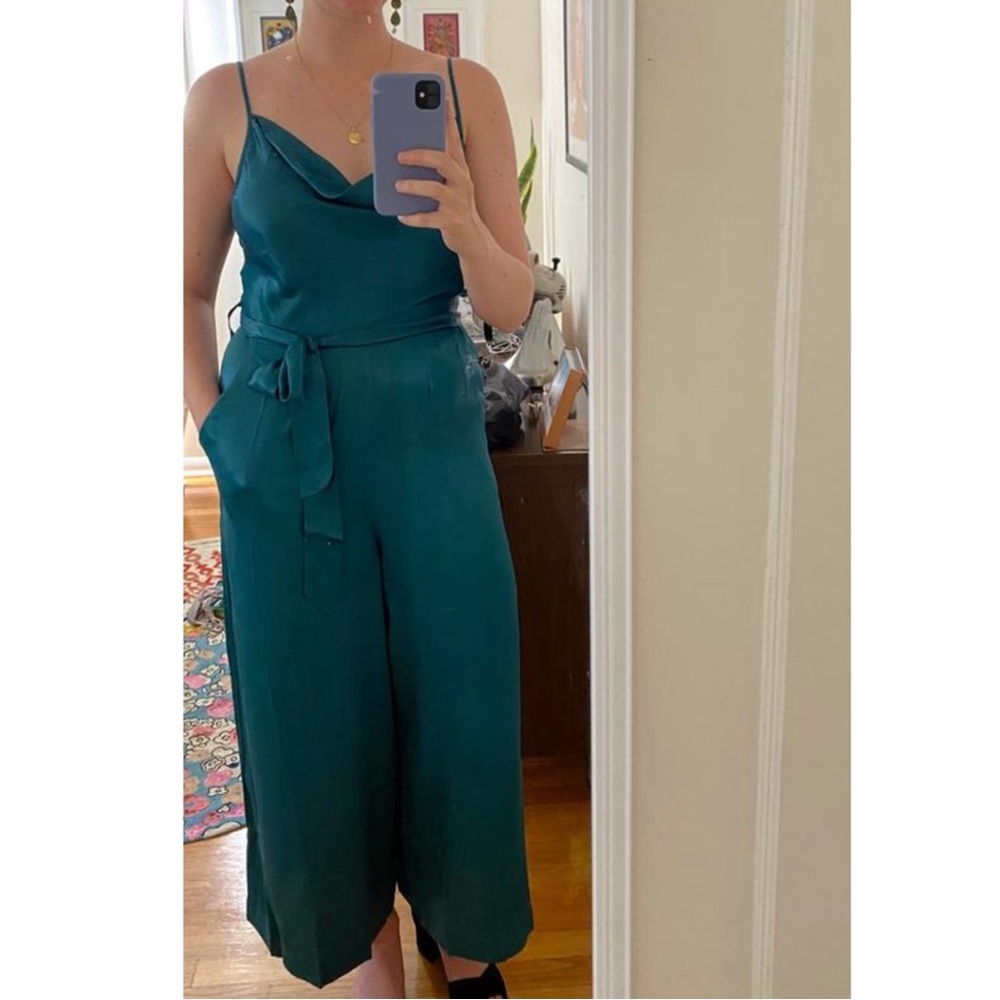 Anthropologie Alizia Cowl Neck Jumpsuit